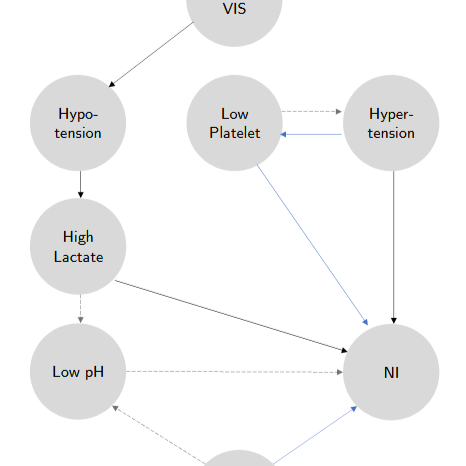 Causal Bayesian Network construction for patients on ECMO using Large Language Models