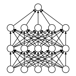 A standard neural network with 2 hidden layers